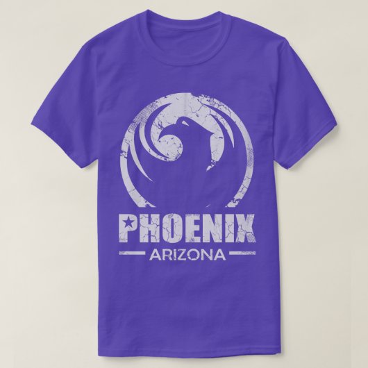 Retro Phoenix Arizona Fade Flag T-shirt (Design voorkant)