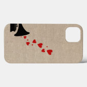 Retro phonograph stereomuziek hipster harten Case-Mate iPhone case (Achterkant (horizontaal))