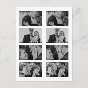 Retro Photo Bladwijzer Save the Date Invitation Uitnodiging Briefkaart