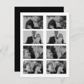 Retro Photo Bladwijzer Save the Date Invitation Uitnodiging Briefkaart