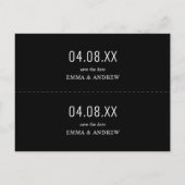 Retro Photo Bladwijzer Save the Date Invitation Uitnodiging Briefkaart