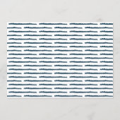 Retro Photo Blue Frame Graduation High School Aankondiging (Achterkant)