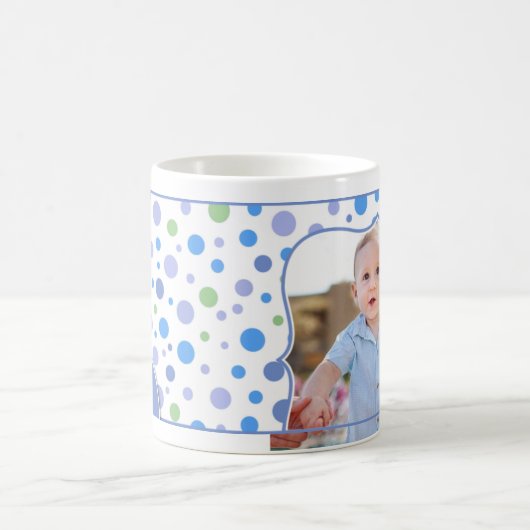 Retro Photo Blue Mok voor kinderen (Center)