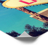 Retro Photo Effect Fabulous Las Vegas Nevada, jare Poster (Hoek)