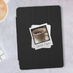 Retro Photo Lijst gepersonaliseerde zwarte iPad Co iPad Mini Cover<br><div class="desc">Een eenvoudige zwarte achtergrond met instant foto en ruimte voor de bovenste voor uw foto en naam. Ik gebruikte mijn "Black Coffee" als plaatskaart voor jou. Je zou jezelf, je huisdier of jezelf en je huisdier kunnen toevoegen. Elke vierkante foto die je leuk vindt. U kunt ook jouw tekst toevoegen...</div>