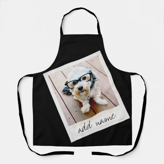 Retro Photo Lijst met een groot Afbeelding Schort (Voorkant)