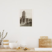 Retro  Photo New York City Building Poster (Keuken)