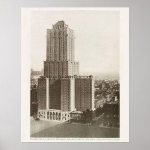 Retro Photo New York City Building Poster