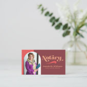 Retro Photo Notional Loan Signing Agent Visitekaartje (Staand voorkant)