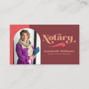Retro Photo Notional Loan Signing Agent Visitekaartje