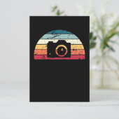 Retro Photography Sunset  Fotograaf Sunr Sunr Sunr Bedankkaart (Staand voorkant)