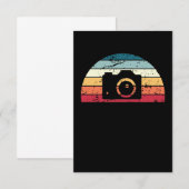 Retro Photography Sunset  Fotograaf Sunr Sunr Sunr Bedankkaart (Voorkant / Achterkant)