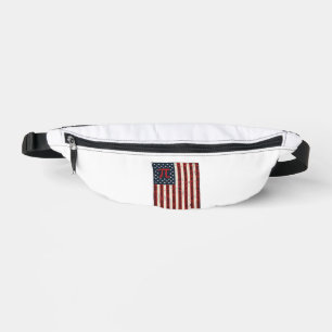 Retro Pi Amerikaanse Vlag Wiskunde Leraren T-shirt Heuptasje
