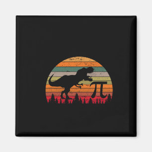 Retro Pi-dag 3.14 Dinosaur Grappige Pi-dag Wiskund Magneet