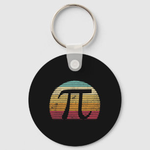 Retro Pi Dag 3.14 Funny Wiskunde Lover Student Sleutelhanger