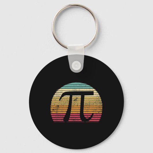 Retro Pi Dag 3.14 Funny Wiskunde Lover Student Sleutelhanger (Voorkant)