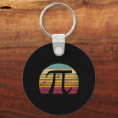 Retro Pi Dag 3.14 Funny Wiskunde Lover Student Sleutelhanger (Voorkant)