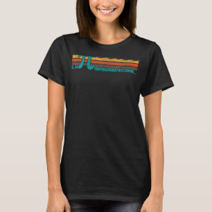 Retro  Pi Dag 3 14 Symbool Pi Wiskunde Geek Infi T-shirt