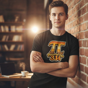 Retro Pi-dag Aangedreven door 3.14 Vintage Wiskund T-shirt