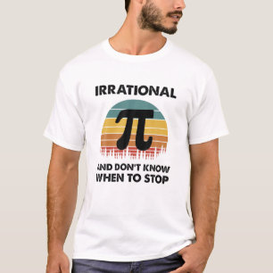 Retro Pi Dag Irrationeel Aantal Leerscholieren Mat T-shirt
