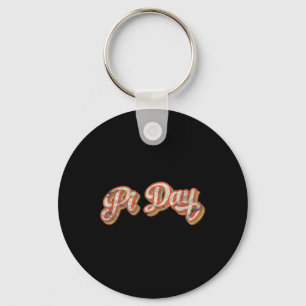Retro Pi Dag Tekst Gift Wiskunde Docent Studen Sleutelhanger