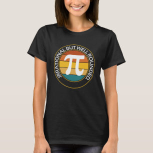 Retro Pi Day Wiskunde vergelijking irrationeel maa T-shirt