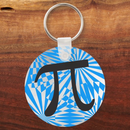 Retro Pi Symbool Sleutelhanger Pi Dag Gift (Voorkant)