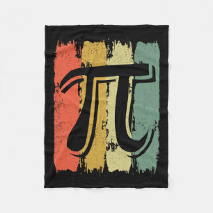 Retro  Pi Wiskunde Geek wiskundige Pi Dag Fleece Deken