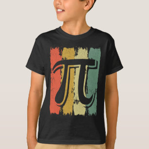 Retro  Pi Wiskunde Geek wiskundige Pi Dag T-shirt