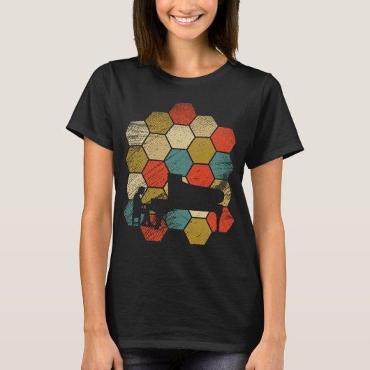 Retro pianist oude school 2 t-shirt (Voorkant)