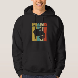 Retro Piano  Pianospeler Pianist Piano Hoodie