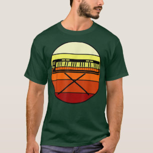 Retro Piano Player Music Teacher Piano Musician Gr T-shirt