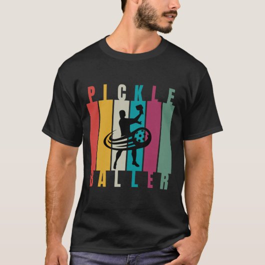 Retro Pickle baller pensioen tshirt (Voorkant)