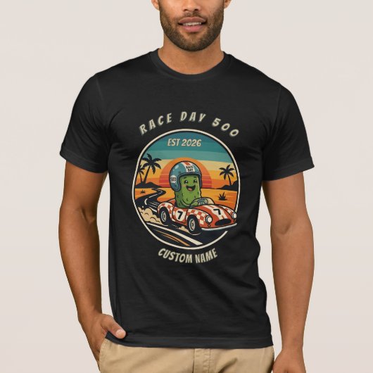 Retro Pickle Indy Racing T-shirt - Grappig Cadeau (Voorkant)