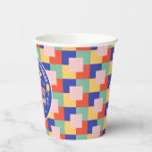 Retro Pickleball Afstudeerfeest Papieren Bekers (Links)