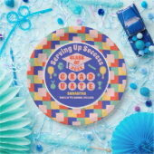 Retro Pickleball Afstudeerfeest Papieren Bordje (Feest)