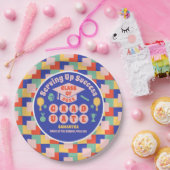 Retro Pickleball Afstudeerfeest Papieren Bordje (Feest)