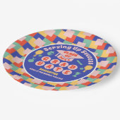 Retro Pickleball Afstudeerfeest Papieren Bordje (Gekanteld)