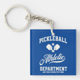 Retro Pickleball Athletic Department Custom Sleutelhanger