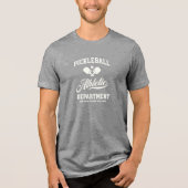 Retro Pickleball Athletic Department Custom Tri-Blend Shirt (Voorkant)