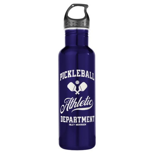 Retro Pickleball Athletic Department Custom Waterfles (Voorkant)