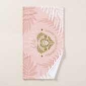 Retro Pickleball Club Gepersonaliseerd Vrijgezelle Handdoek (Handdoek)