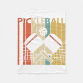  Retro Pickleball Fleece Deken (Voorkant)