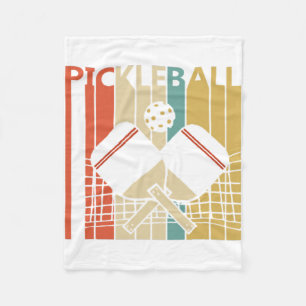  Retro Pickleball Fleece Deken