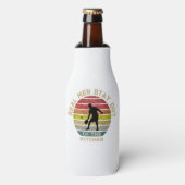 Retro Pickleball Funny Flesjeskoeler (Fles Voorkant)