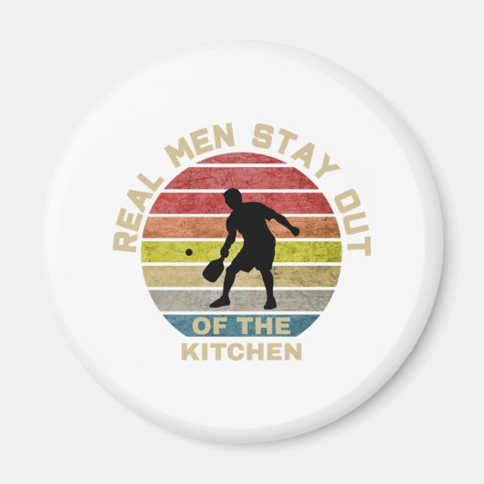  Retro Pickleball Funny Magneet (Voorkant)