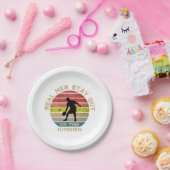  Retro Pickleball Funny Papieren Bordje (Feest)