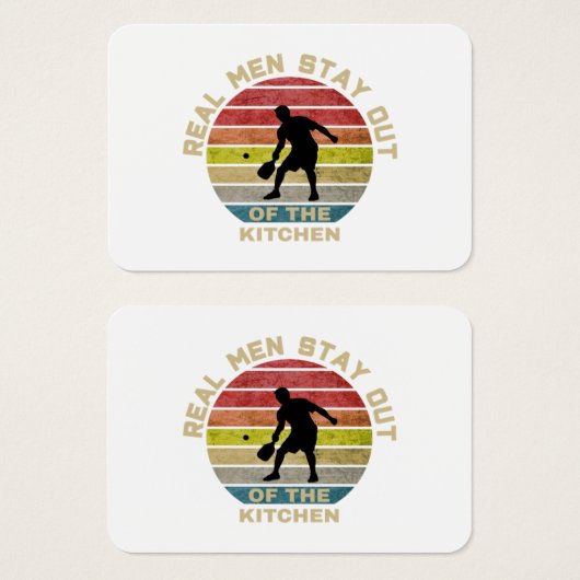 Retro Pickleball Funny Visitekaartje (Voorkant /achterkant)