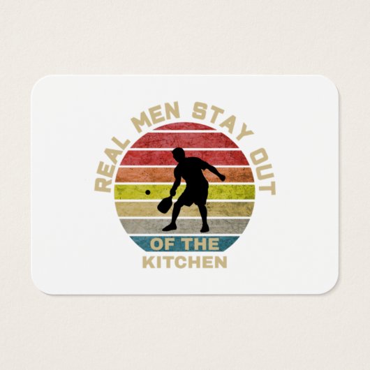  Retro Pickleball Funny Visitekaartje (Voorkant)