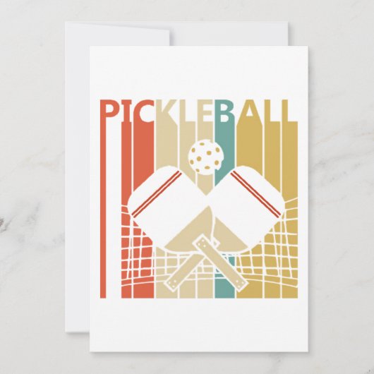 Retro Pickleball Kaart (Voorkant)